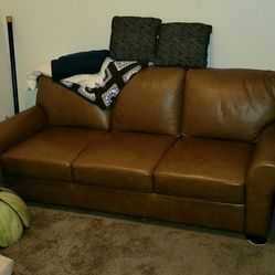 Leather Sofa $650 LIKE NEW 