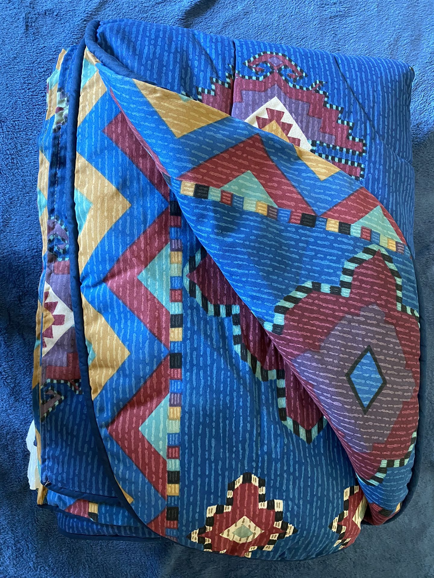 Queen Quilt Reversible With Shams 100% Cotton