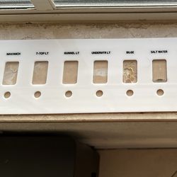 White Switch Boat Panel