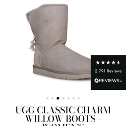 UGG CLASSIC CHARM WILLOW BOOTS - WOMEN'S 