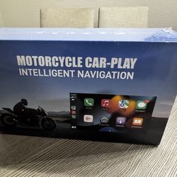 Motorcycle CarPlay Screen 7 Inch Waterproof Touch Screen Motorcycle, Wireless Apple CarPlay Android Auto, GPS Navigation