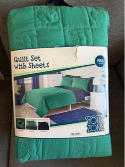 Quilt set with sheets and conforter set with sheets $20 each