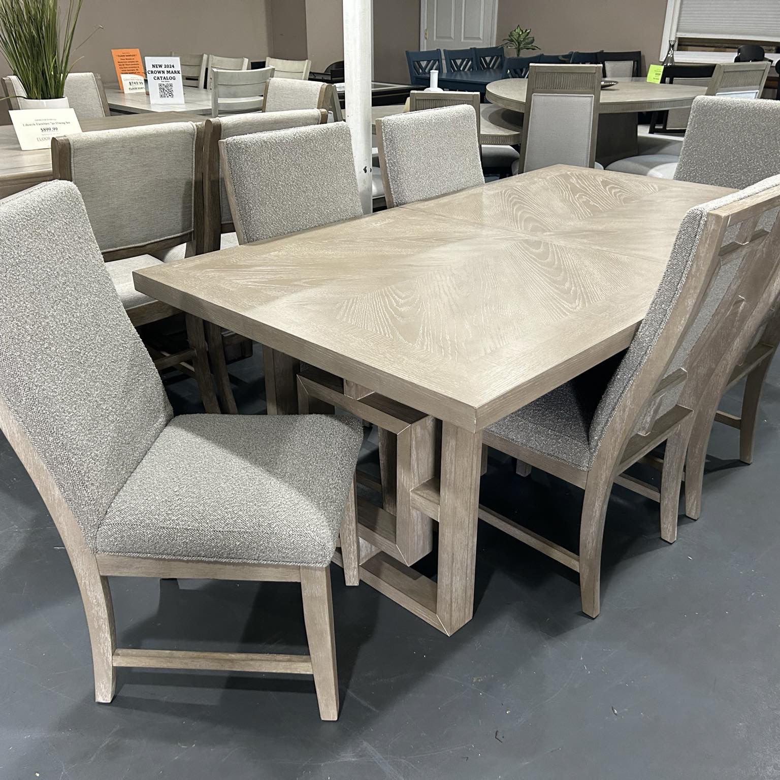 New 7pc Dining Table Set 