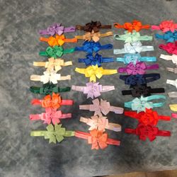 39 pieces baby girl headbands with bows 