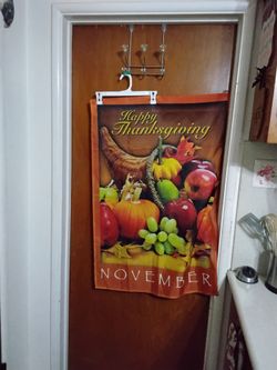 Happy Thanksgiving November Decorative Flag