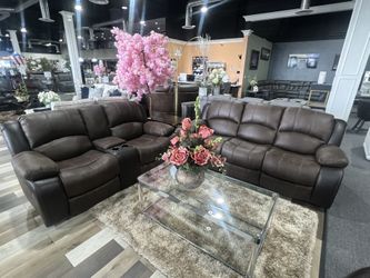 2 Pc Recliner Sectional 