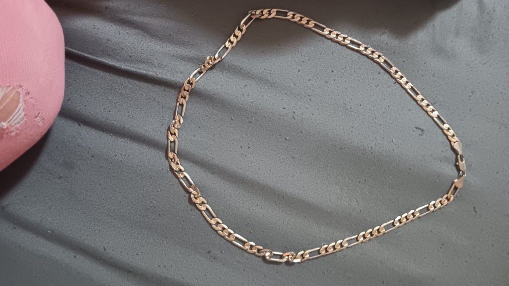 24" 14k Gold Figaro Chain Necklace