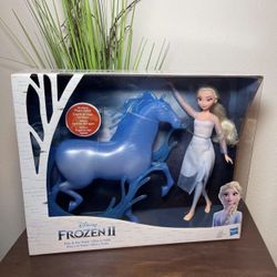 Disney's Frozen 2 Elsa Doll and Nokk Figure, Toy for Kids 3 and Up