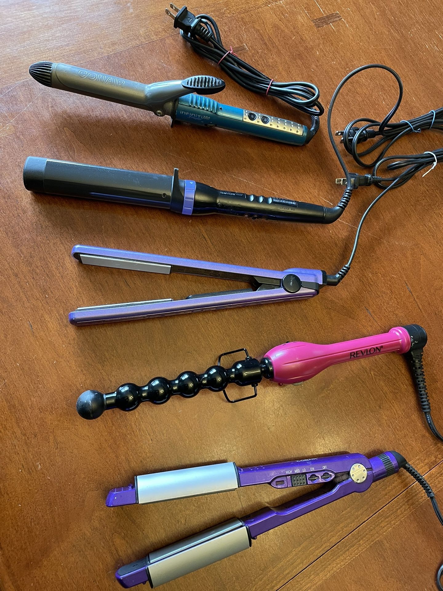 Hair Styling Irons Curling Straightening Flat Iron