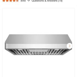 Ducted Under Cabinet Range hood