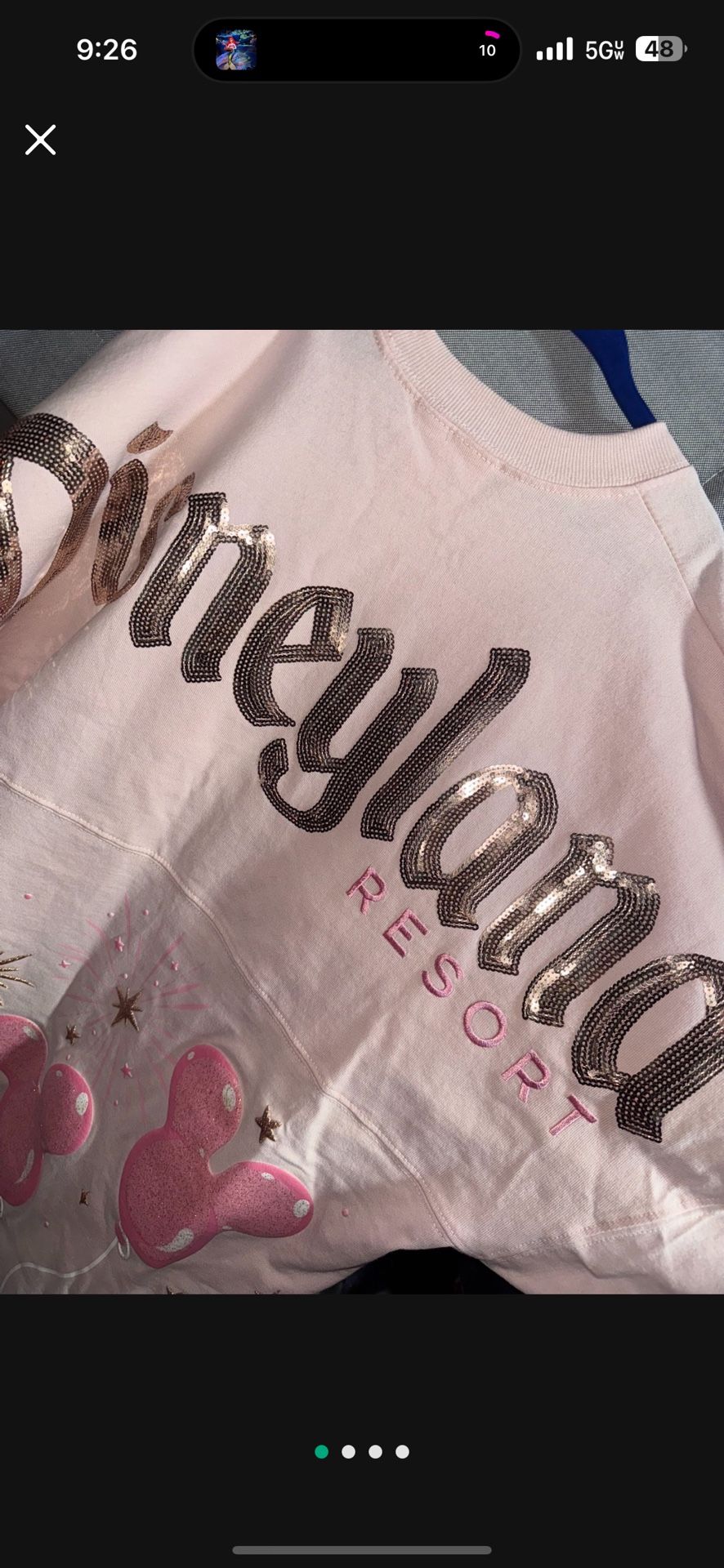 Disney parks Disneyland Pink Mickey Mouse Balloons Spirit Jersey