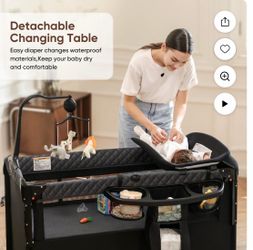 Baby bassinet connects to bed