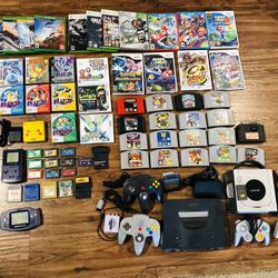 Gameboy SP, Pokémon Games, Nintendo 64, Mario kart