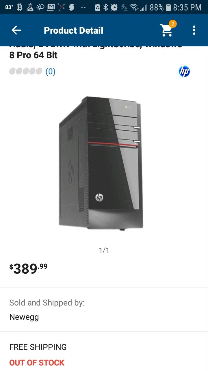 HP Envy H8-1414 Beats Audio Desktop