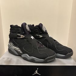 Jordan 8 Retro Black Chrome 2003 Men's Size 9.5 305381-001