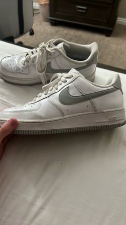 Nike Air Force 1 gray and white size 9