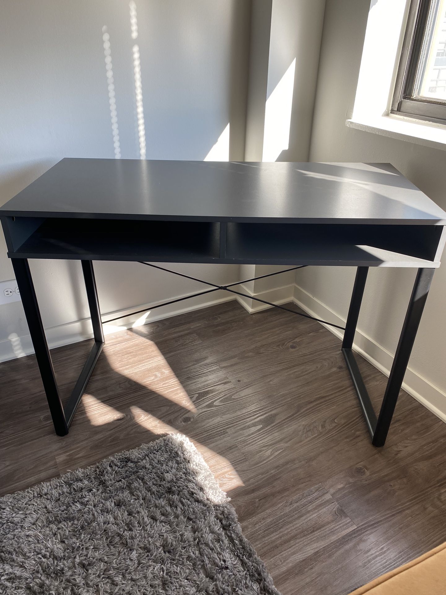 Desk With Small Underneath Storage Area