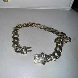 14k Gold Cuban Bracelet 14g