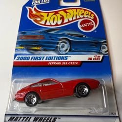 hot wheels 2000 first editions #1 of 36 cars ferrari gtb/4