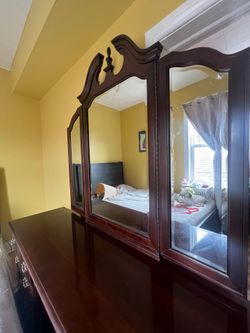 Dresser with mirror