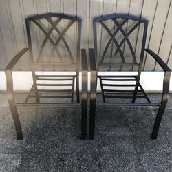 Outdoor Patio Chair Set Stackable