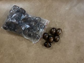 Dark Brown 1” Wood Beads
