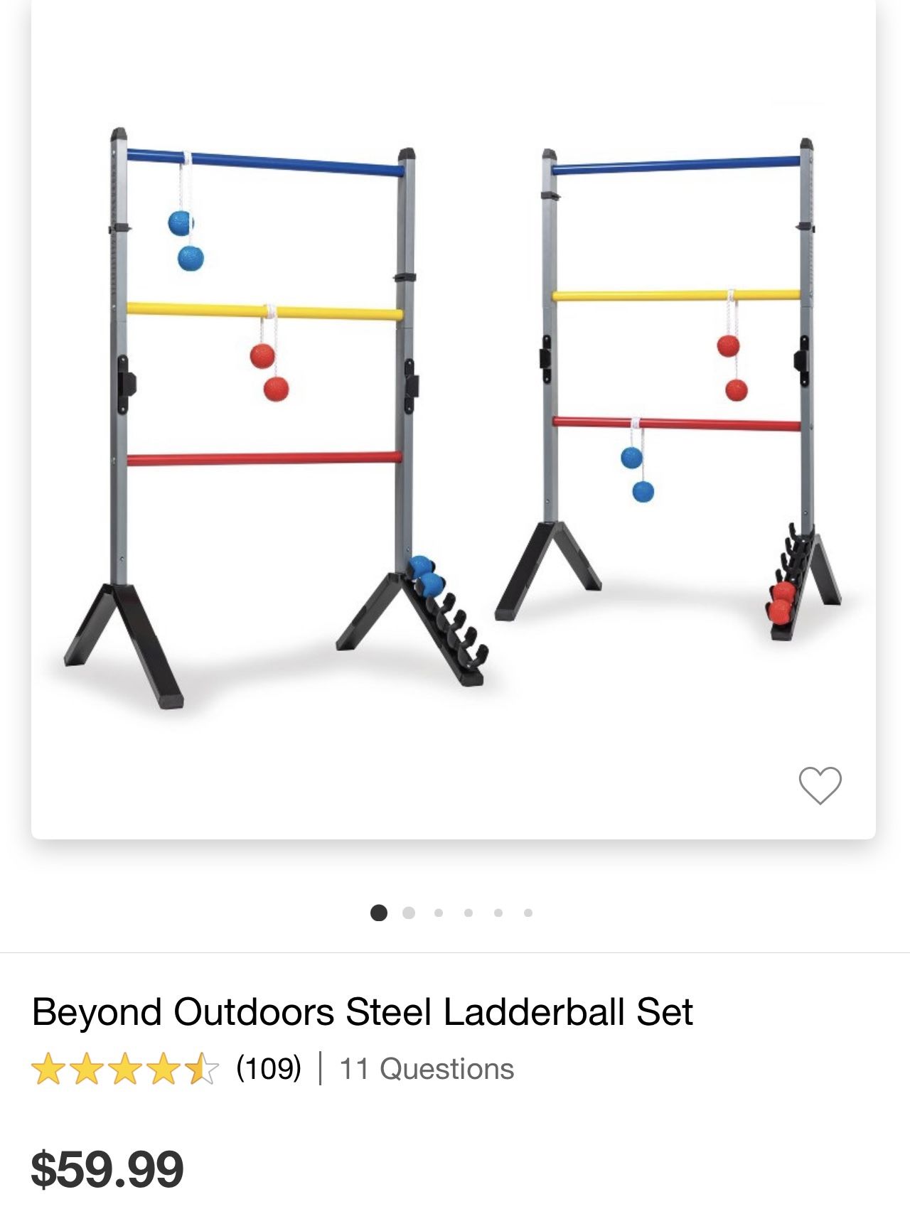 Beyond Outdoors Steel Ladderball Set