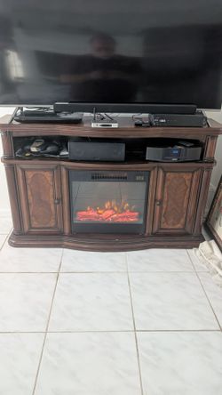 59" fireplace TV stand