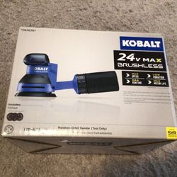 New 24v  Kobalt Brushless Orbital Sander $60