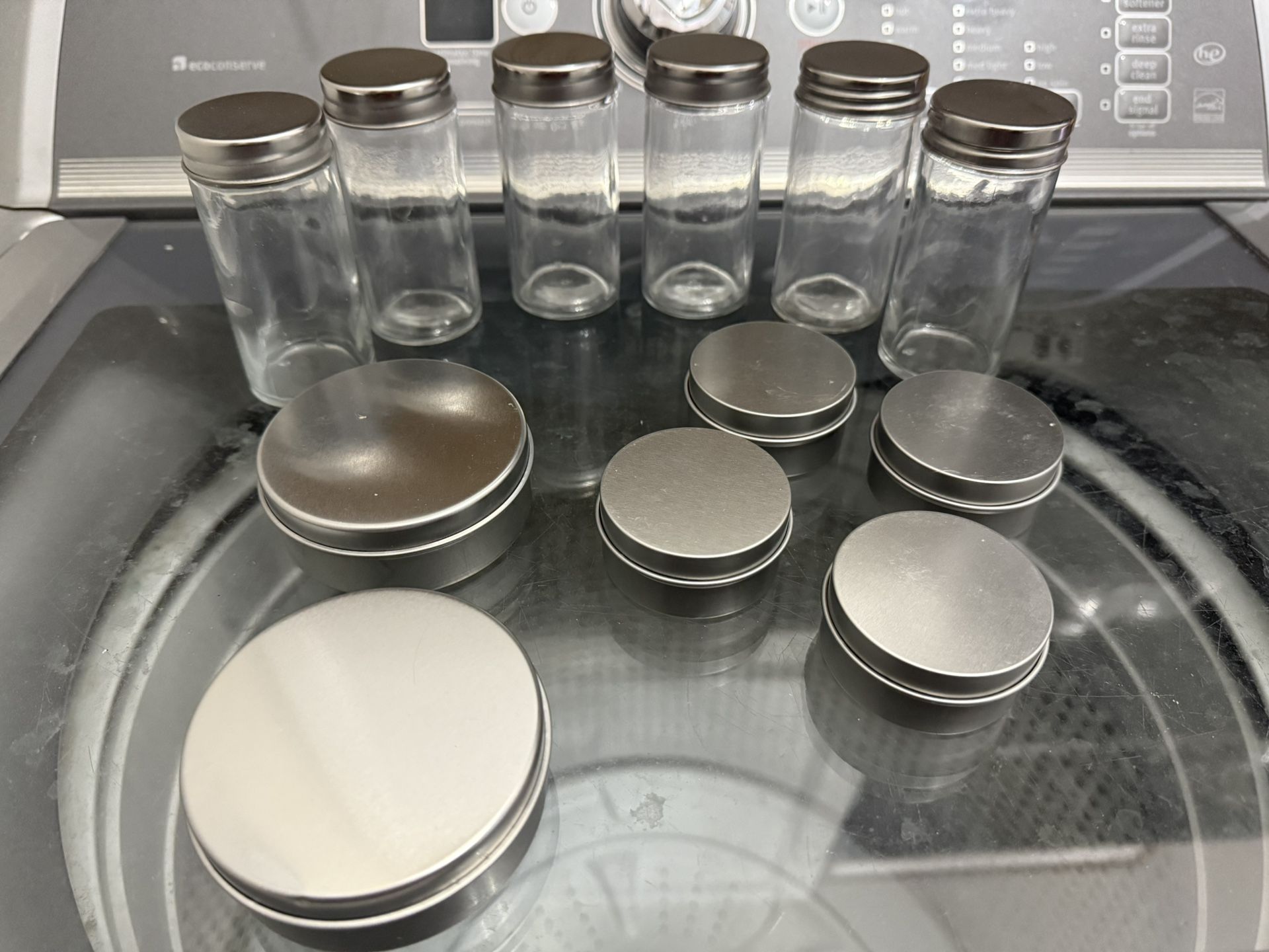 Glass Jars And Metal Containers