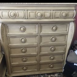 13 Drawer Wood dresser 