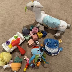 HUGE Collection Of Newborn, Infant And Toddler Toys + Diaper Bag
