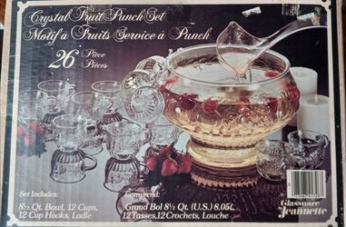 Punch bowl set