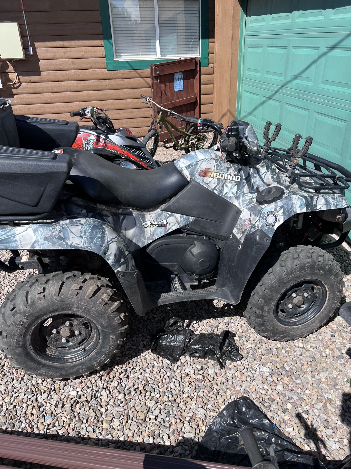 King Quad 750axi , Raptor 700 Both Together