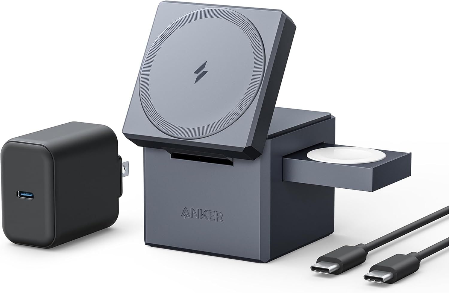 New! Anker MagGo Magnetic 3-in-1 Qi2 Wireless Charging Stand, 30 Day Guarantee - $5 Delivery (#891)