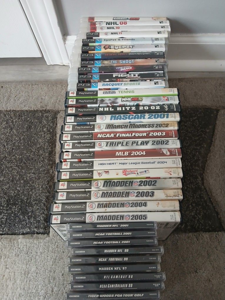 Lot of PS1/PS2/PS3 Sports Games
