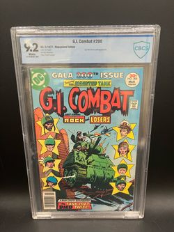 DC Comics G.I. Combat #200 Comic Book 9.2 White CBCS "The Haunted Tank" *6922
