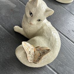 Lenox Cat W/Butterfly