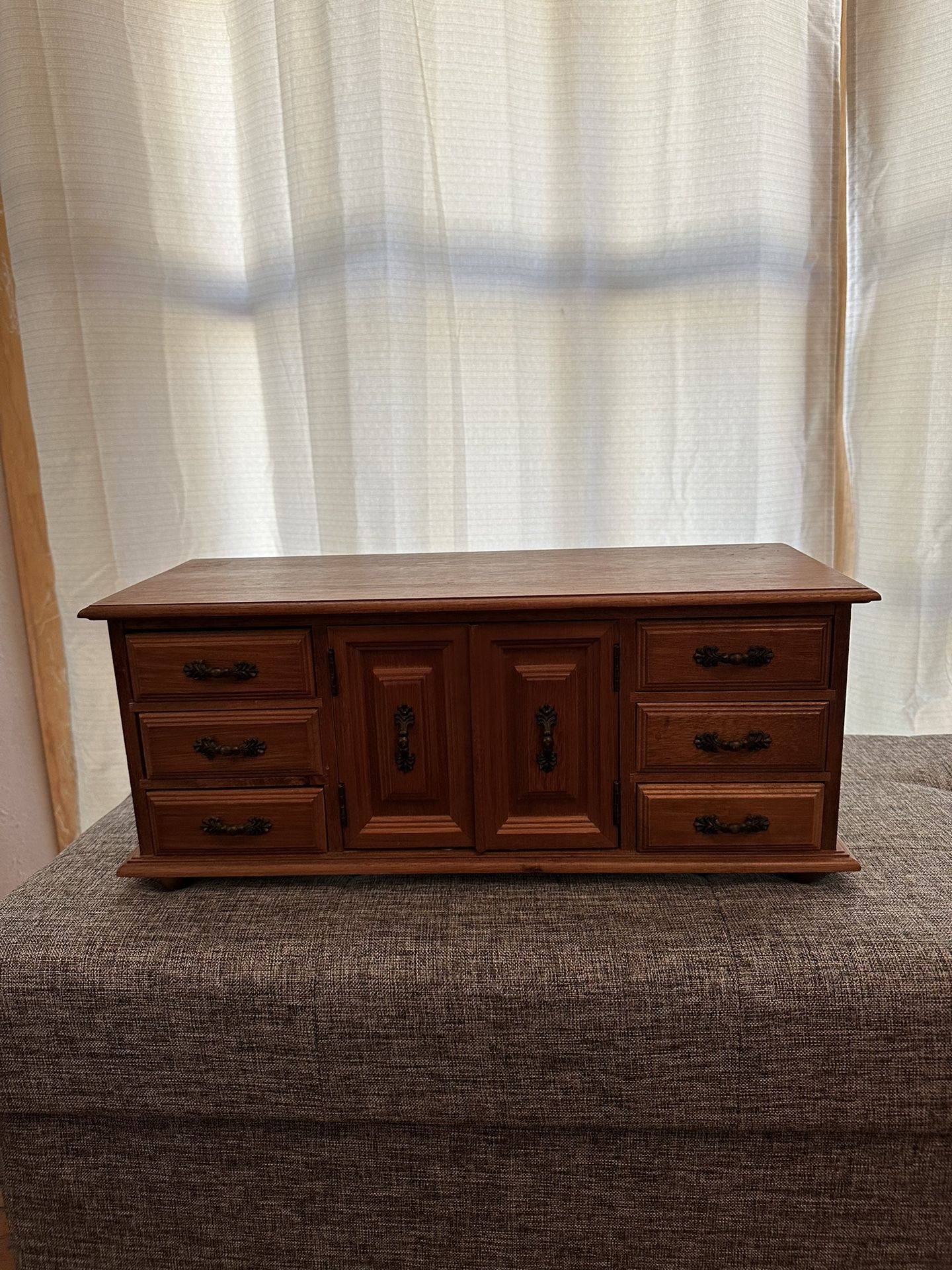 Vintage Wooden Jewelry Box