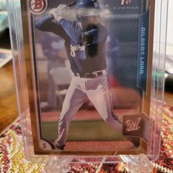 Washington Nationals Gilbert Lara 2015 Bowman Prospects Gold Rookie 29/50 