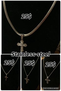 Stainless steel and silver plated jewelry for sale  in Edinburg