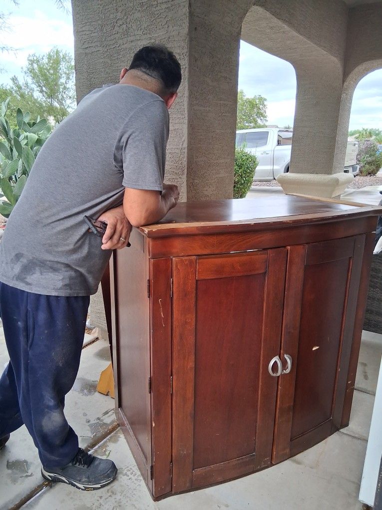 Free Heavy Solid Wood Cabinet