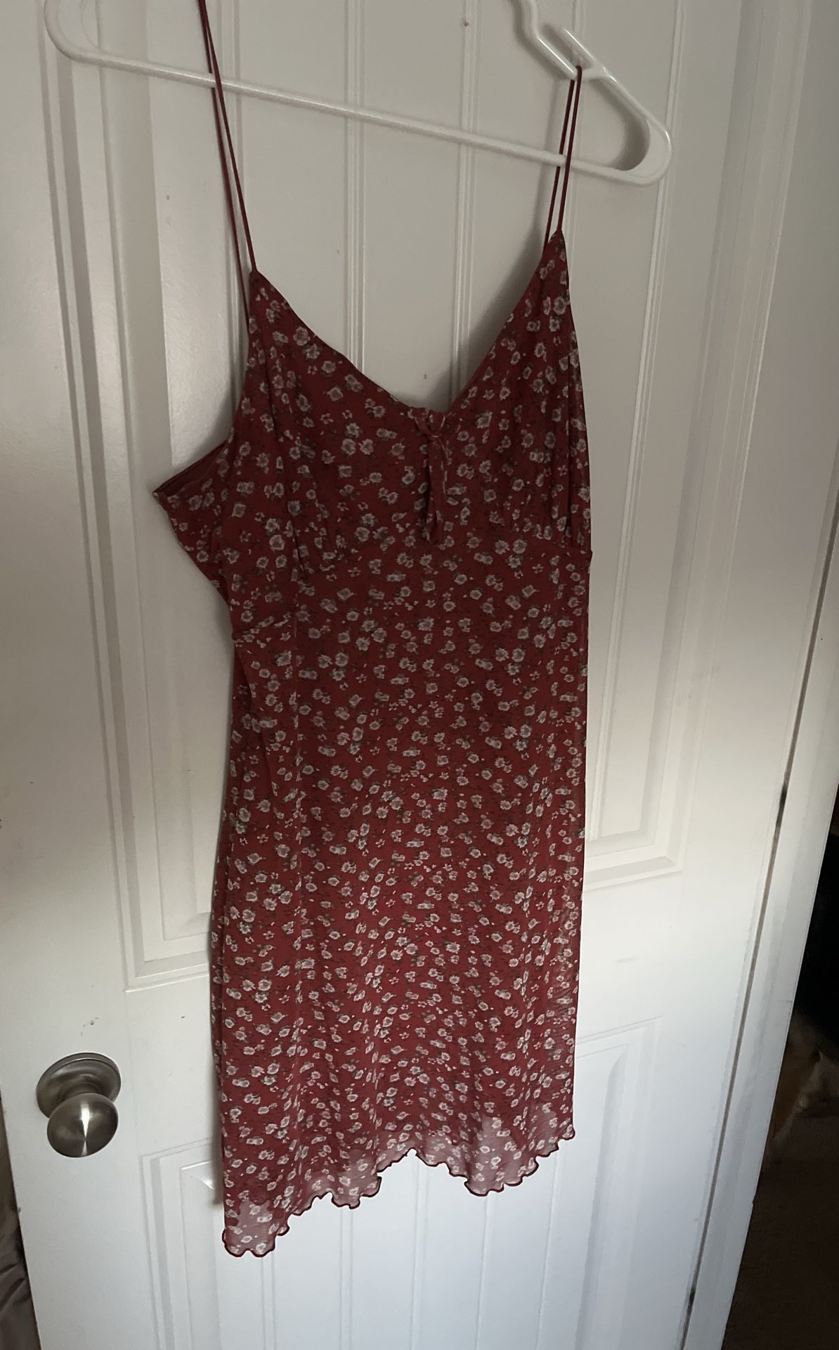 Pink floral sundress