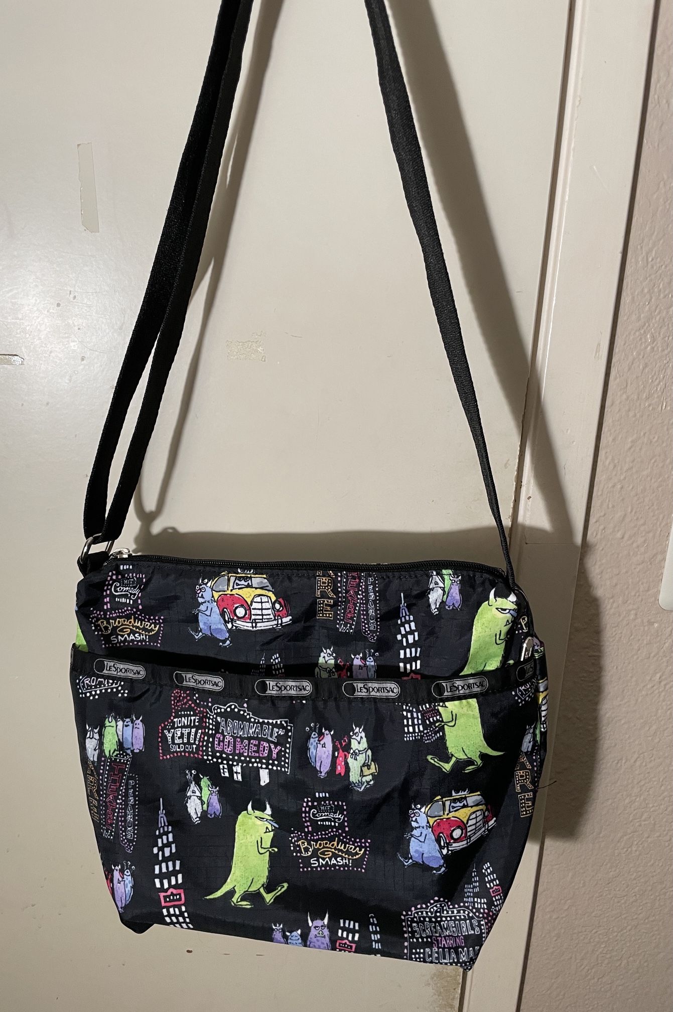 LeSportsac Disney Pixar Monsters Inc Cleo Crossbody Purse Shoulder Bag RARE
