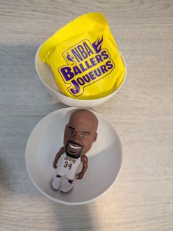 Shaquille Oneal Lakers White Jersey Zuru NBA Baller