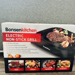 Bonsenkitchen Electric Non-stick Grill