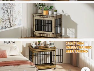 Dog crate Furniture style crate 32.5" x 22” - New