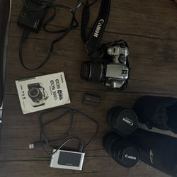 Canon EOS 6.3MP Digital Rebel Camera With 3 Lenses (OLD MODEL) 
