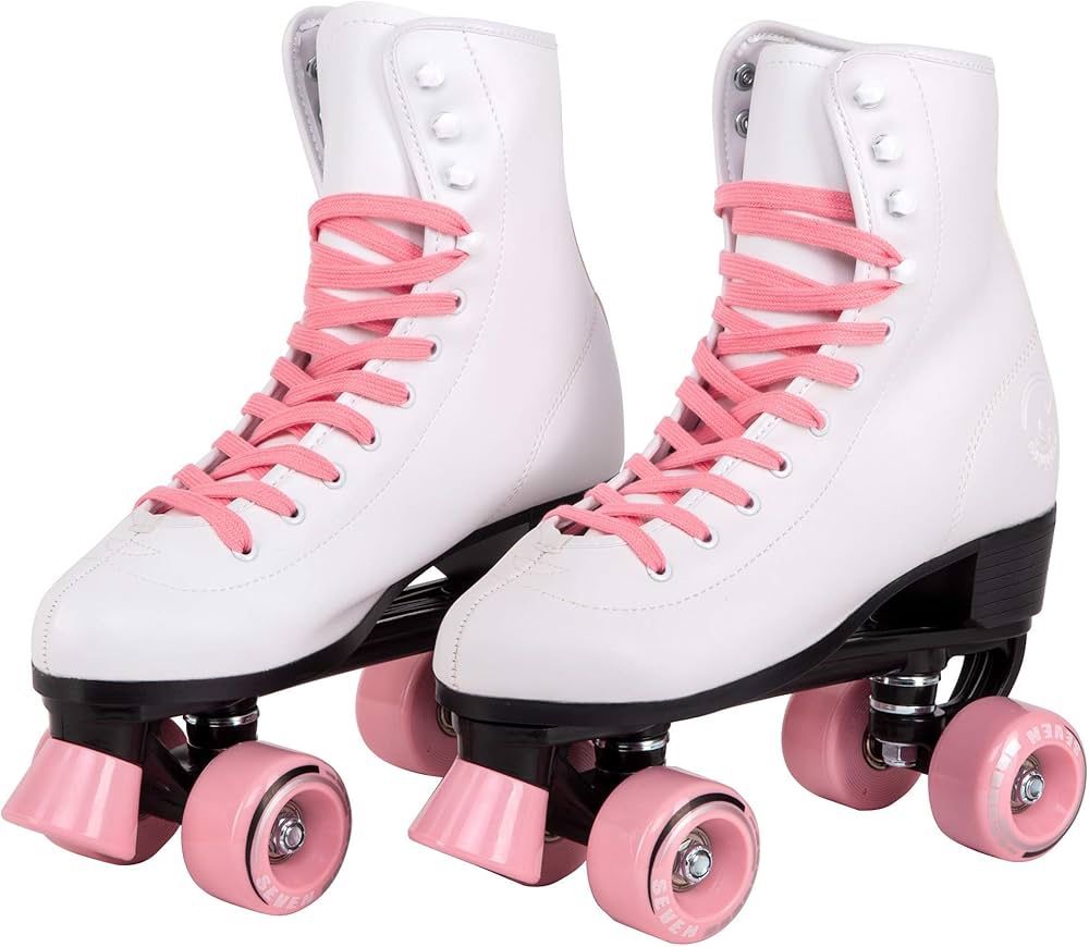 Pink Quad Roller Skates