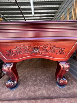 8ft pool table solid maple wood